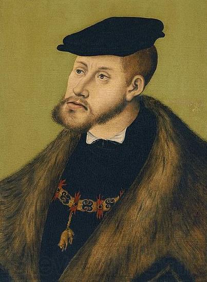 Lucas Cranach Portrait of Emperor Charles V Norge oil painting art
